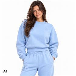 Bluza Damska Cozy Club Baby Blue