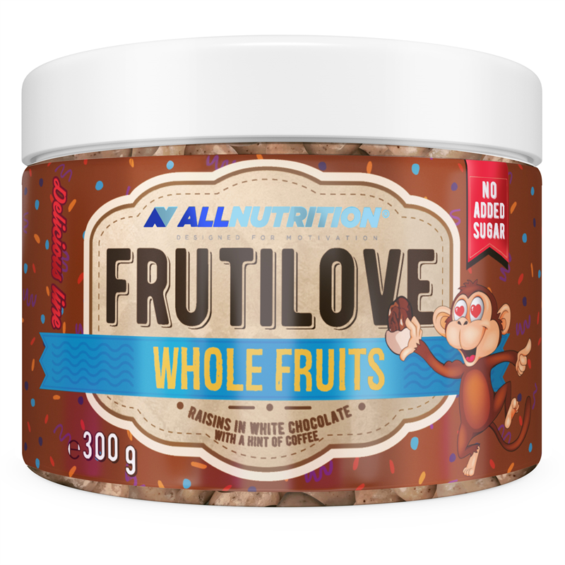 ALLNUTRITION FRUTILOVE Whole Fruits - Rodzynki W Białej Czekoladzie Z Nutą Kawy