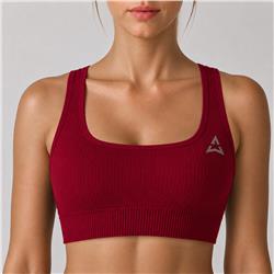 Bezszwowy Top Sportowy BURGUNDY