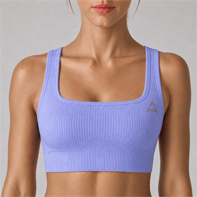 Bezszwowy Top Sportowy LAVENDER BLUE