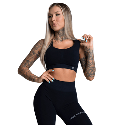 Gym Glamour Biustonosz Push Up Deep Black