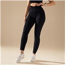 Bezszwowe legginsy BASIC V-WAIST BLACK (1 szt.)