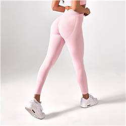 Legginsy Push Up V Back Soft Pink