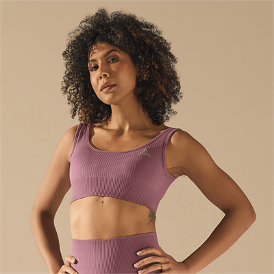 Allwear Bezszwowy Top Sportowy DUSTY ROSE