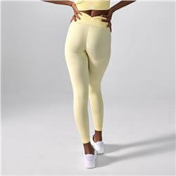 Legginsy Push Up V Back Butter Yellow
