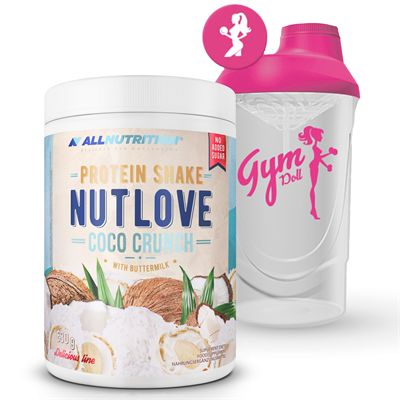 ALLNUTRITION NUTLOVE Protein Shake Coco Crunch 630g + Shaker FitWomen