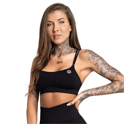 Gym Glamour Biustonosz Bezszwowy Black