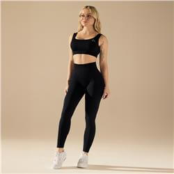 Bezszwowe legginsy BASIC BLACK