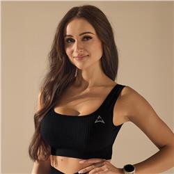 Bezszwowy Top Sportowy BLACK