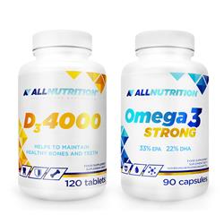 D3 4000 120 tabs + OMEGA 3 STRONG 90 kaps