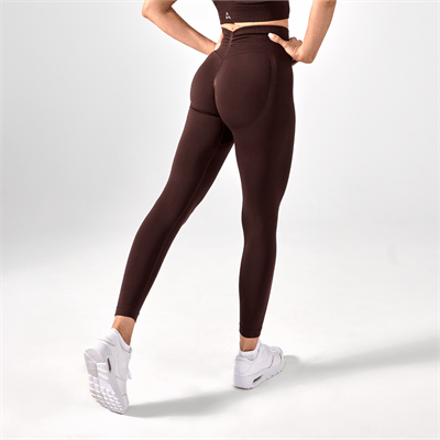 Allwear Legginsy Push Up V Back Espresso