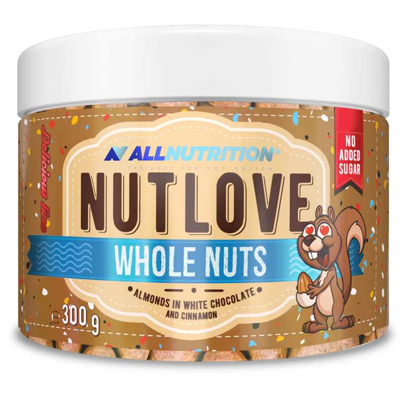 ALLNUTRITION Nutlove Wholenuts - Migdały W Białej Czekoladzie I Cynamonie 300g