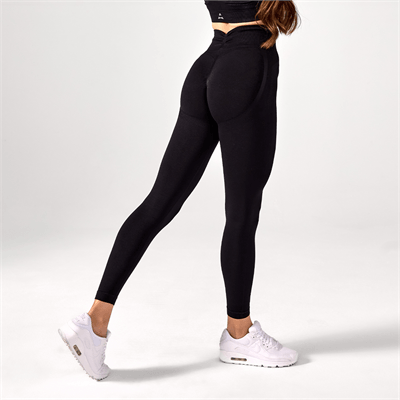 Allwear Legginsy Push Up V Back Black