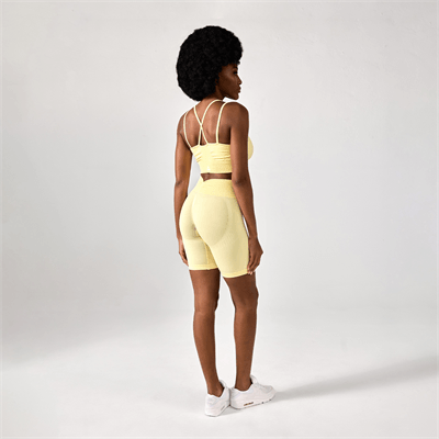 Szorty Push Up V Back Butter Yellow