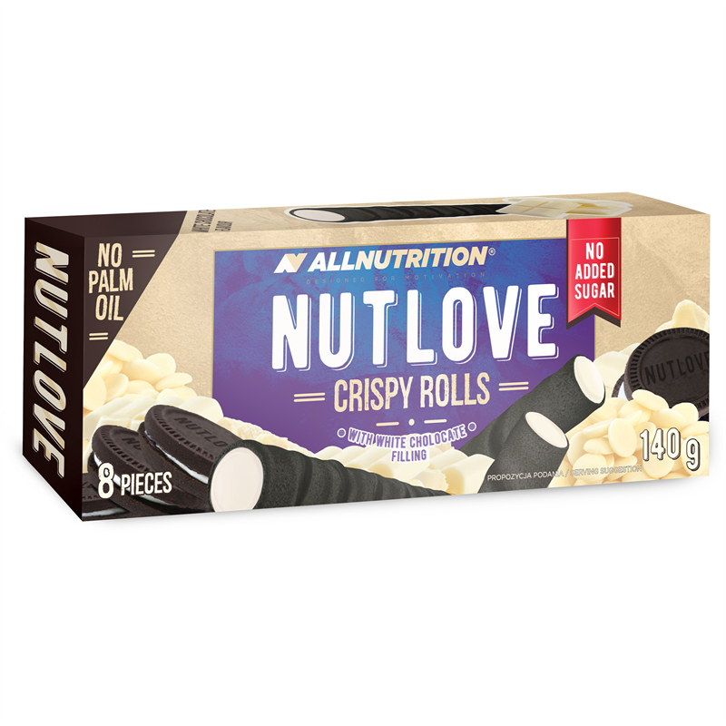 ALLNUTRITION NUTLOVE Crispy Rolls White Chocolate