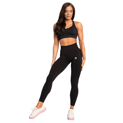 Gym Glamour Leginsy Basic Scrunch Black