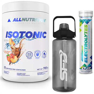 ALLNUTRITION Isotonic 700g + Electrolytes 20 tabletek + SFD Butelka Sportowa