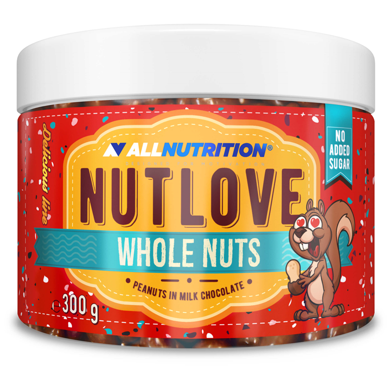 ALLNUTRITION Nutlove Wholenuts - Arachidy W Mlecznej Czekoladzie 300g