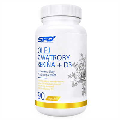 SFD NUTRITION Olej Z Wątroby Rekina + D3