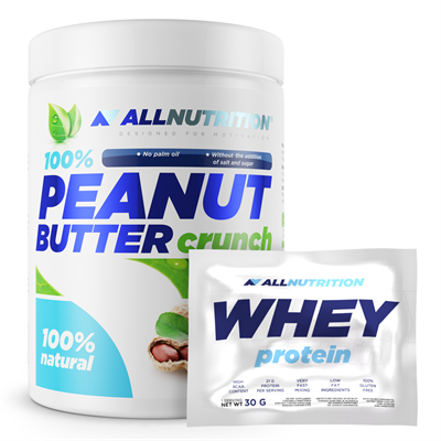 ALLNUTRITION 100% Peanut Butter Crunchy + Próbka Whey Protein