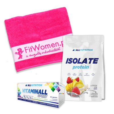 ALLNUTRITION Isolate Protein + Vitaminall Sport + Ręcznik
