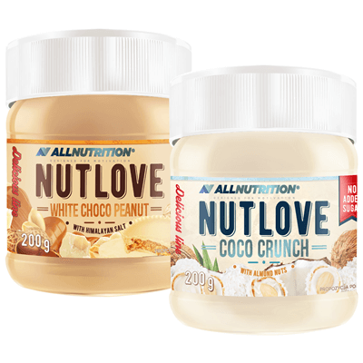 ALLNUTRITION Nutlove White Choco Peanut 200g + Coco Crunch 200g