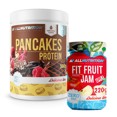 ALLNUTRITION Pancakes Protein 500g + Fit Fruit Jam 220g