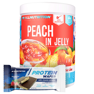 ALLNUTRITION Peach in Jelly 1000g + Protein Wafer 35g