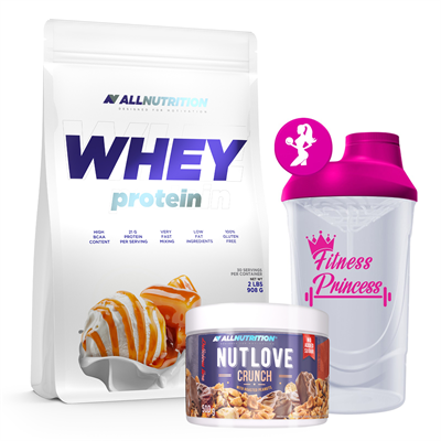 ALLNUTRITION Whey Protein + Nutlove + Shaker Gratis