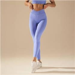 Bezszwowe legginsy BASIC V-WAIST LAVENDER BLUE
