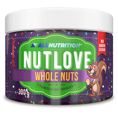 ALLNUTRITION Nutlove Wholenuts - Arachidy W Ciemnej Czekoladzie 300g