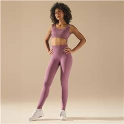 Bezszwowe legginsy BASIC DUSTY ROSE