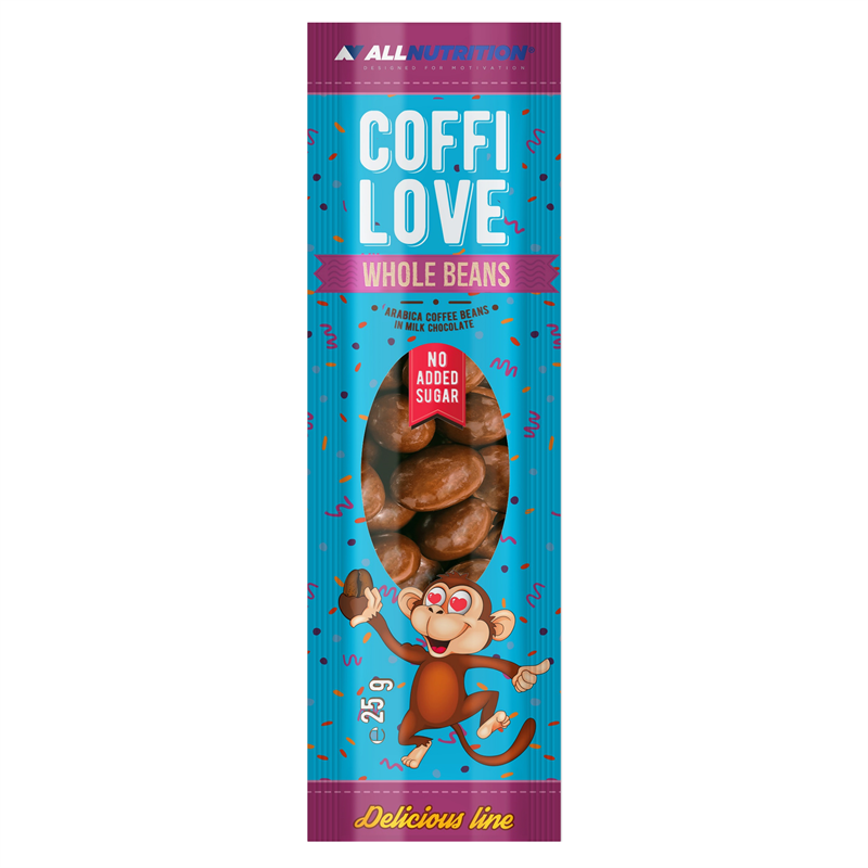 ALLNUTRITION COFFILOVE Ziarna Kawy W Mlecznej Czekoladzie